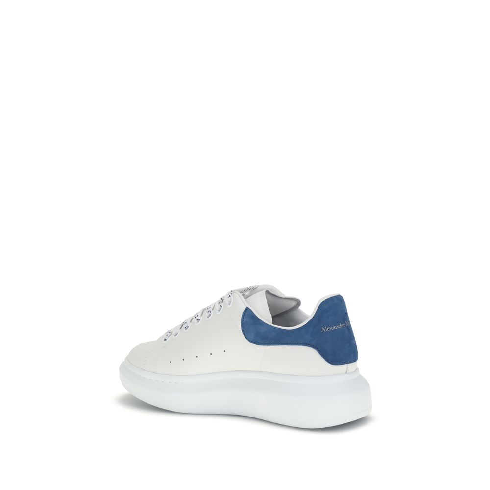 Alexander McQueen White Calf Leather Bos Taurus Platform Sneakers