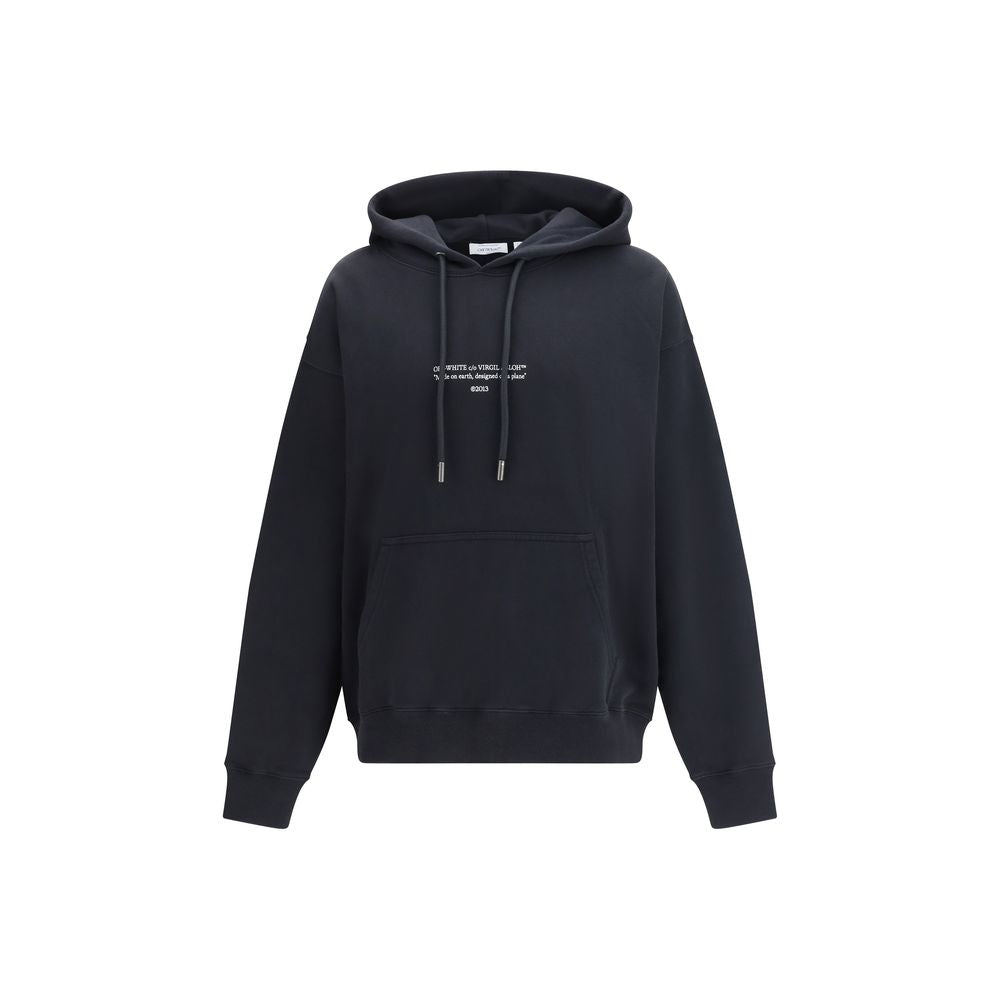 Off-White Black Cotton Sweatshirt