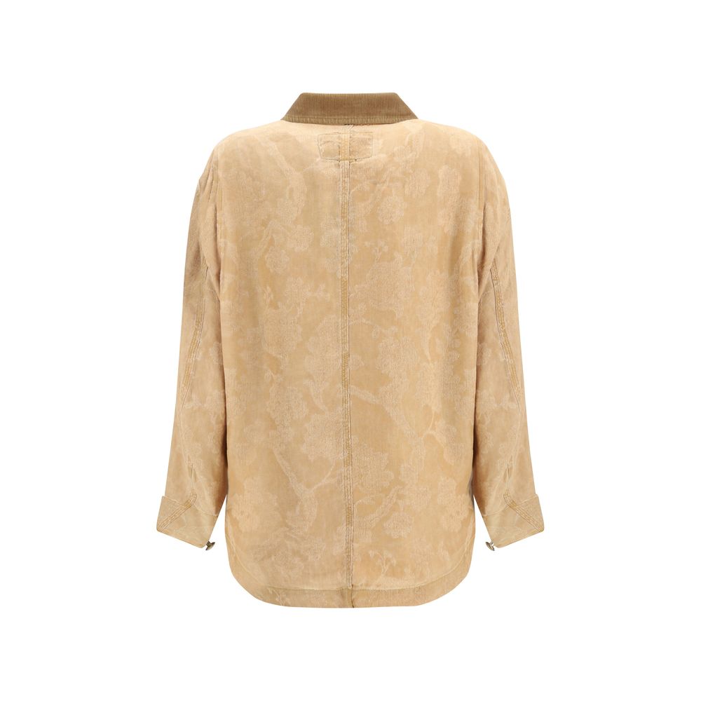 معطف R13 كتان برتقالي