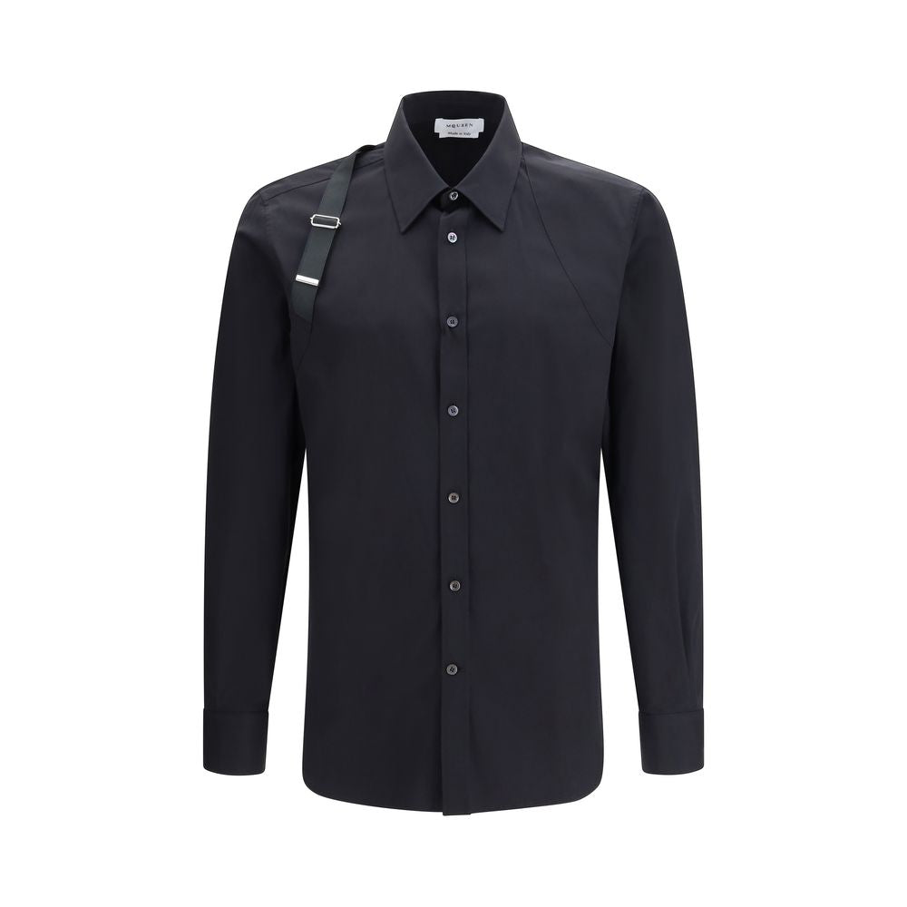 Alexander McQueen Black Cotton Dress Shirt