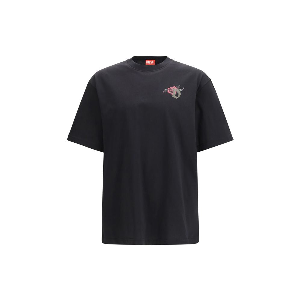 Diesel Black Cotton T-Shirt