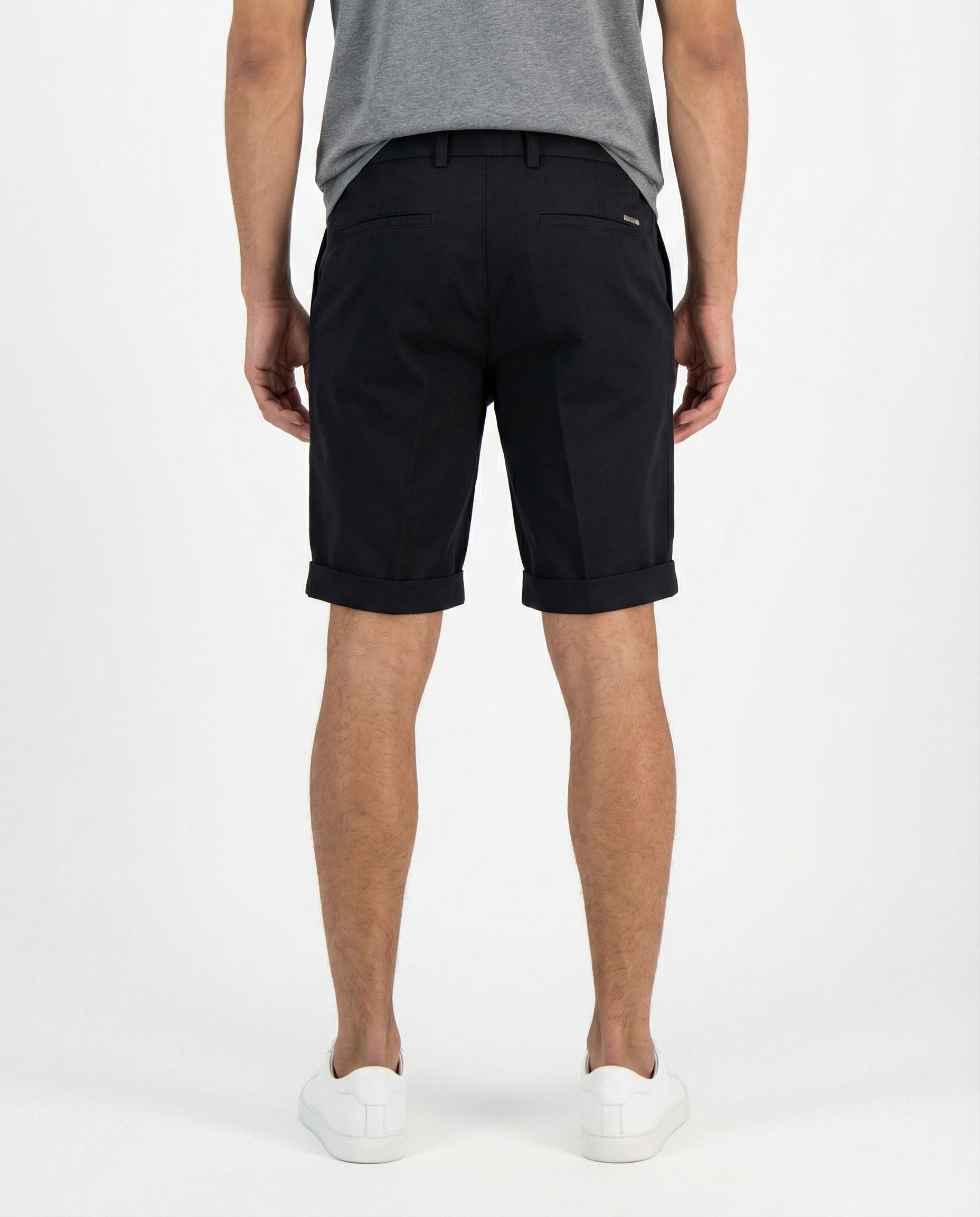 Peserico Navy Blue Cotton Shorts