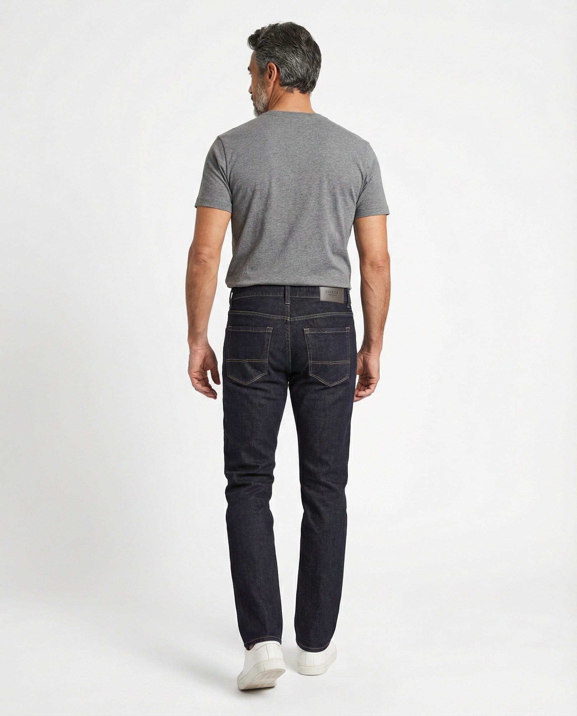 Peserico Black Cotton Straight-Leg Jeans