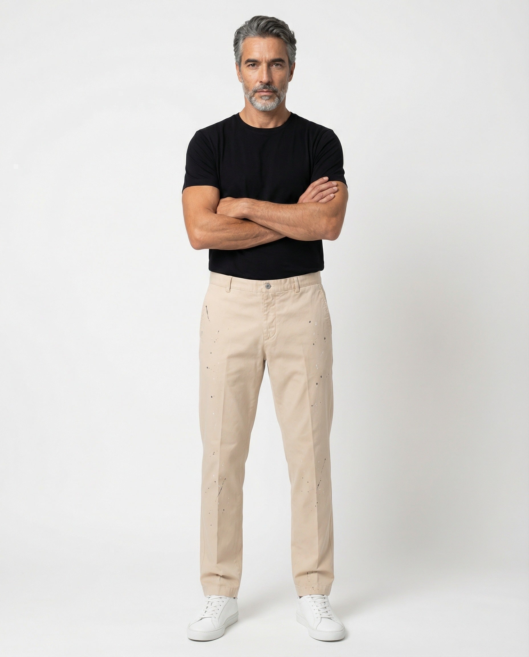 Peserico Beige Cotton Casual Pants