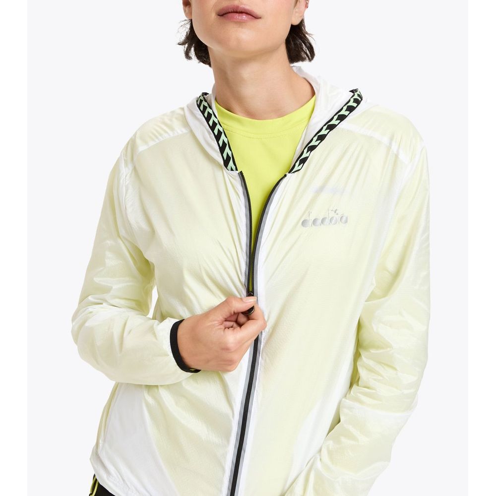 Diadora White Polyamide Shell Jacket