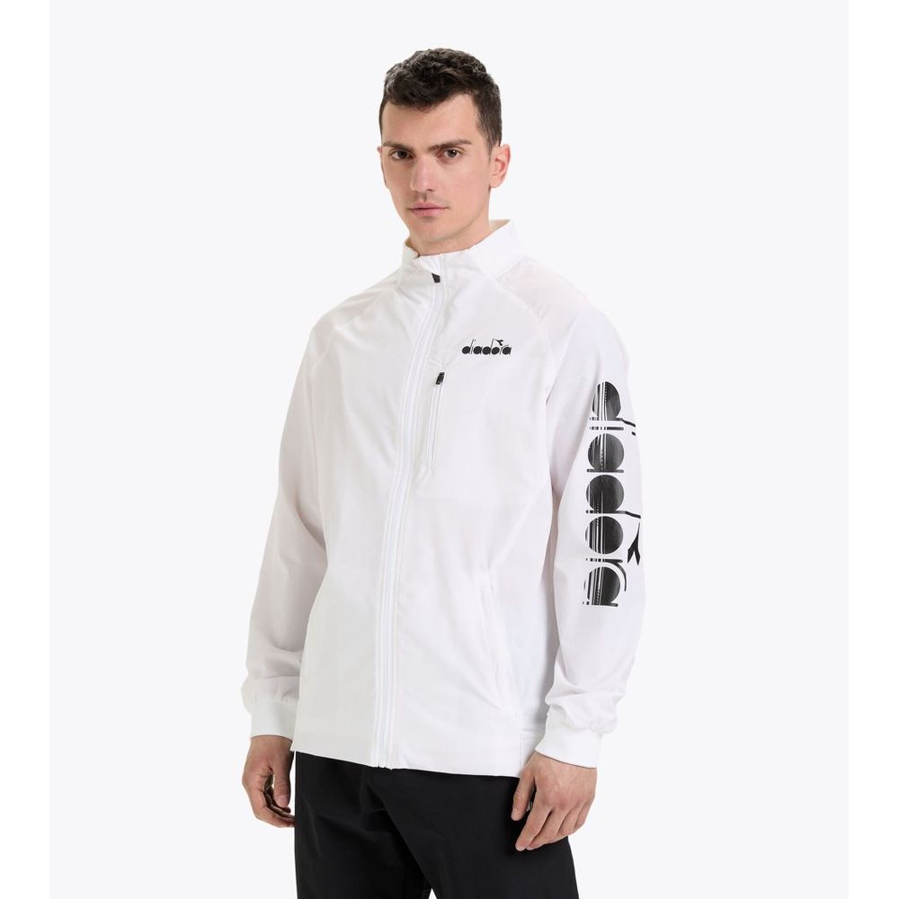 Diadora White Polyamide Shell Jacket