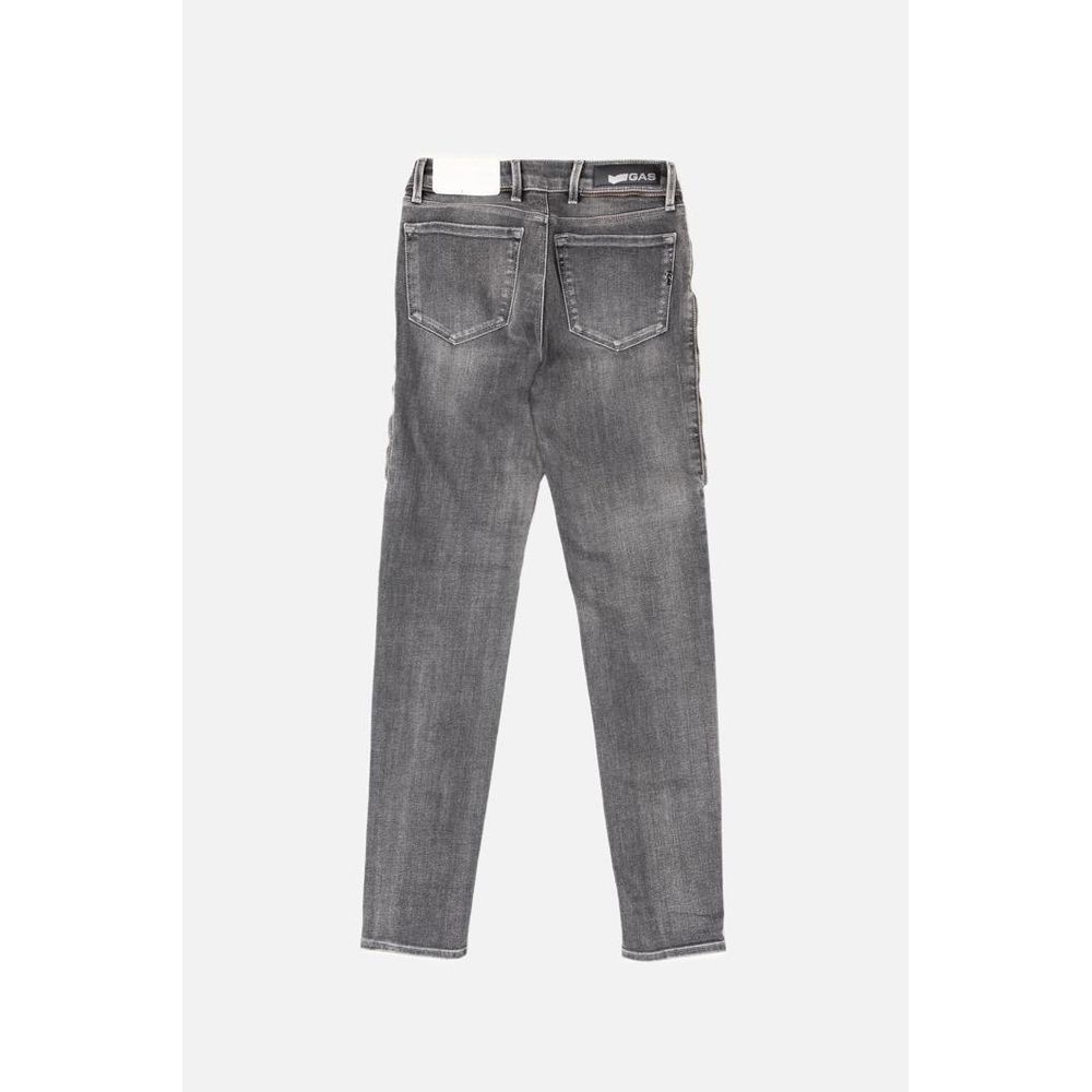 Gas Gray Cotton Jeans Denim