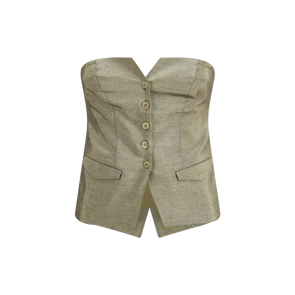 Forte_Forte Gold Cotton T-Shirt