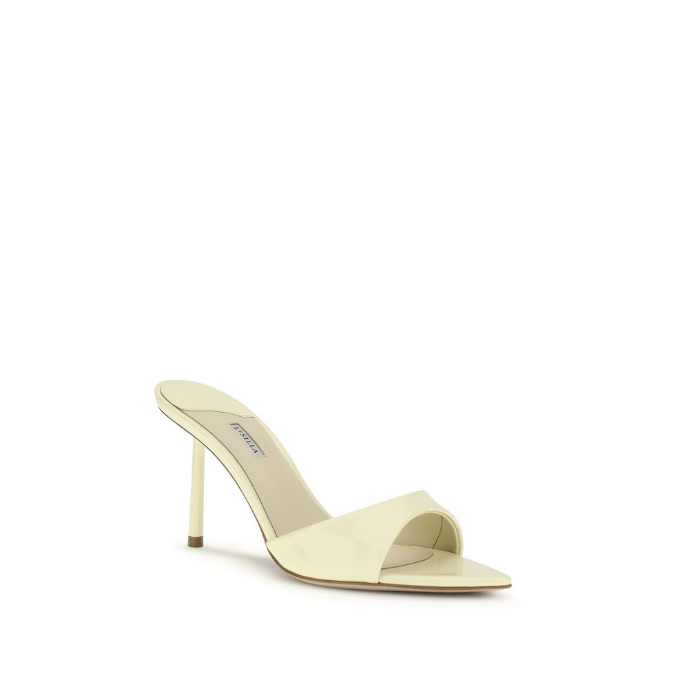 LE SILLA Bicolor Calf Leather Bos Taurus Stiletto Heel Sandals