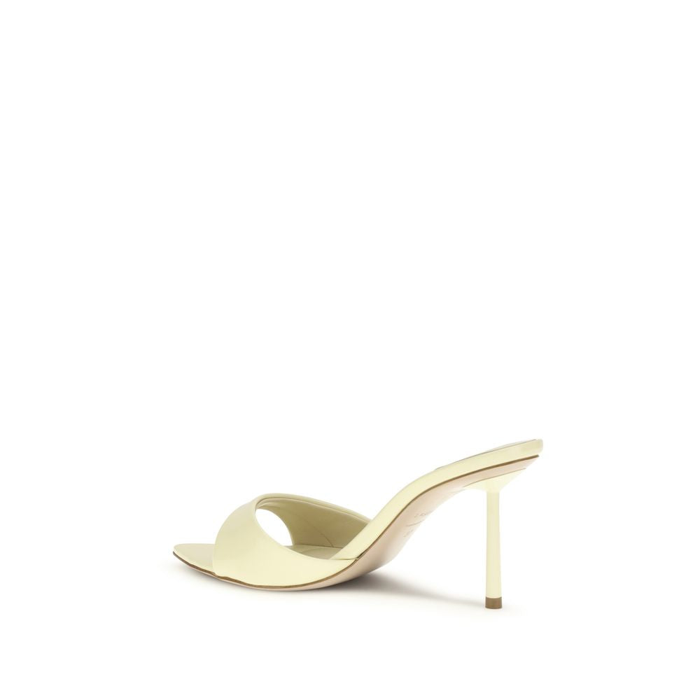 LE SILLA Bicolor Calf Leather Bos Taurus Stiletto Heel Sandals