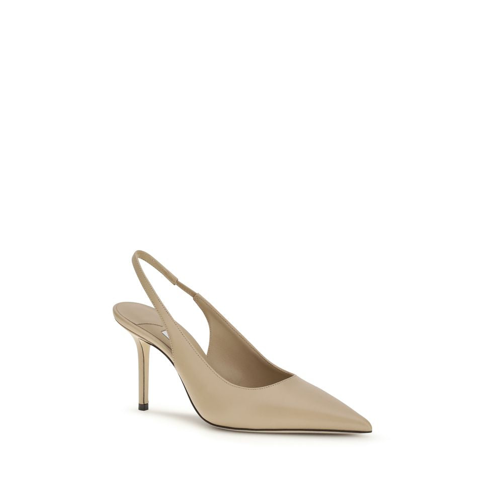 Jimmy Choo Beige Calf Leather Bos Taurus High Heel Pumps