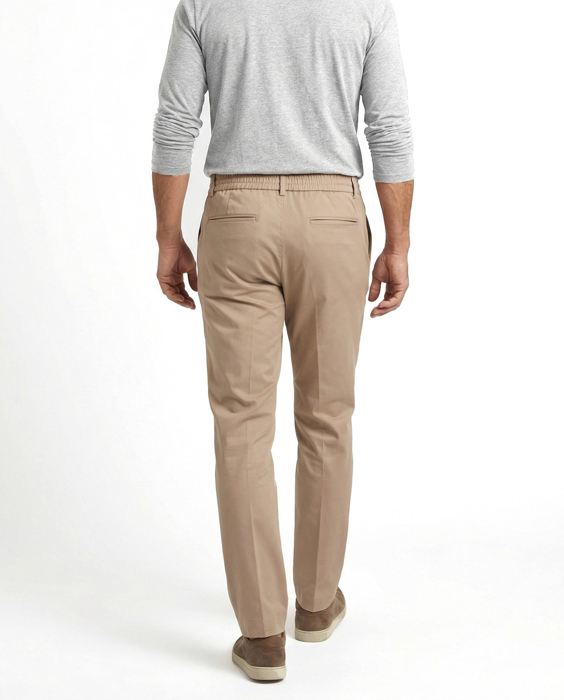 Peserico Beige Cotton Casual Pants