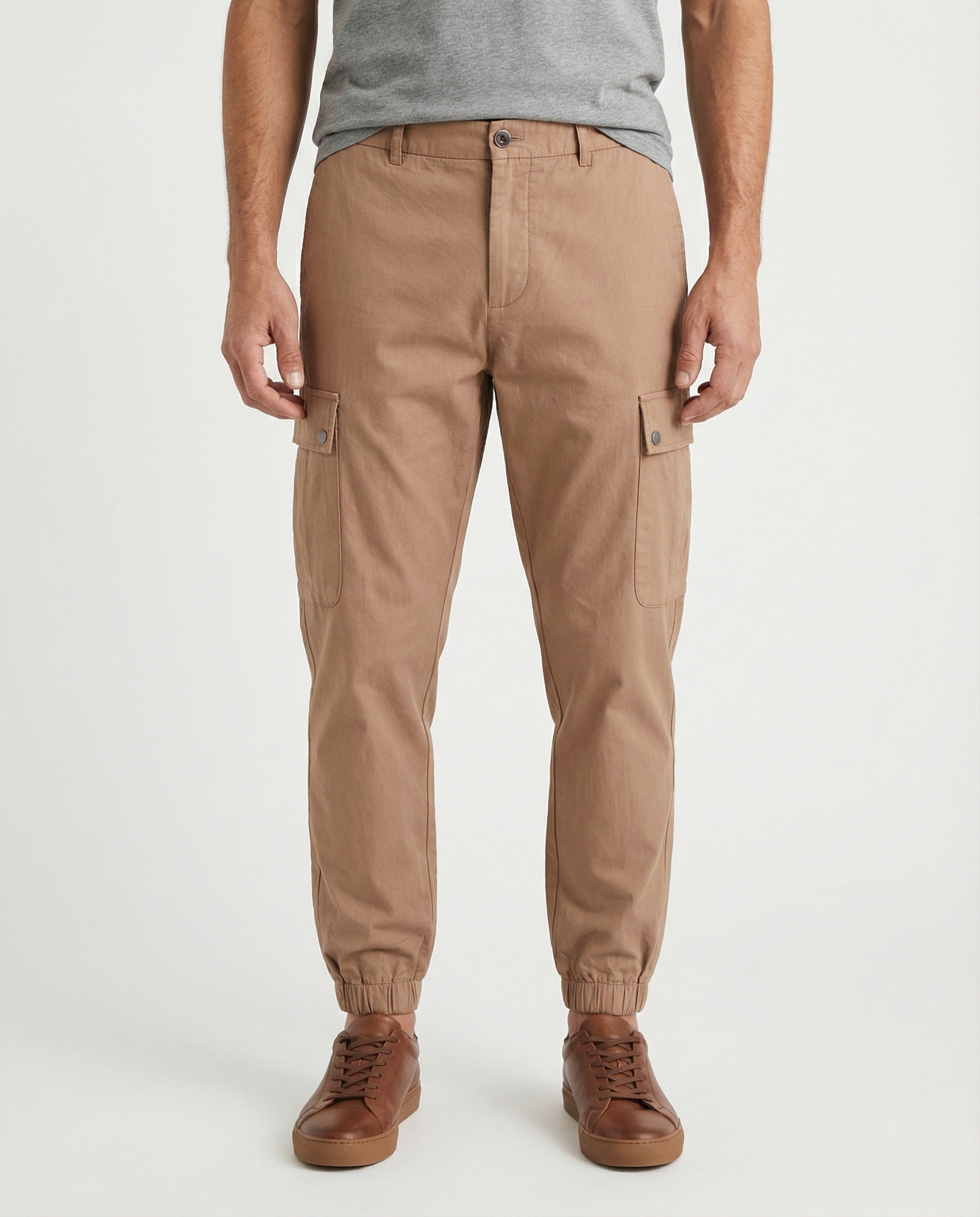 Peserico Beige Cotton Cargo Pants