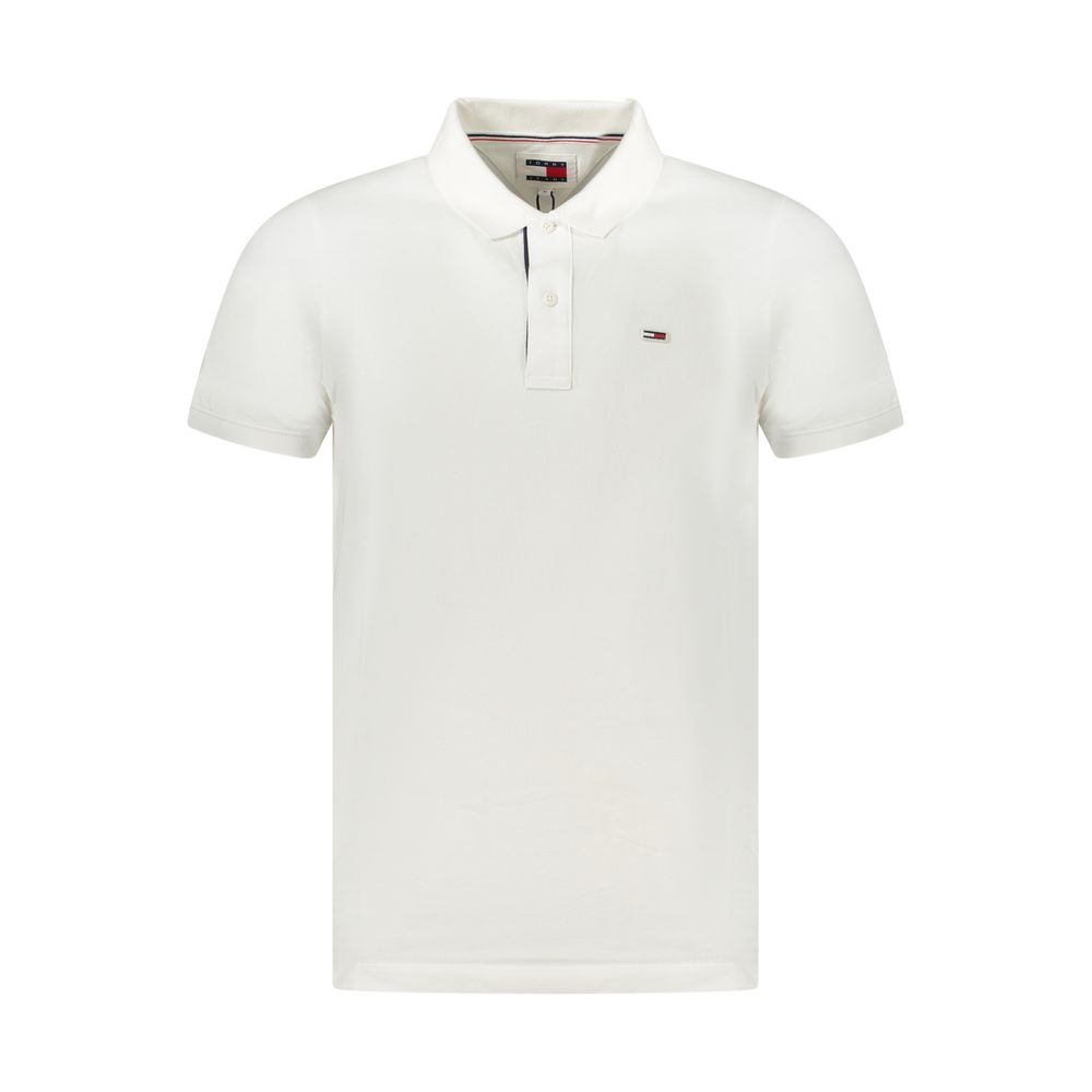 Tommy Hilfiger White Cotton Men's Polo Shirt