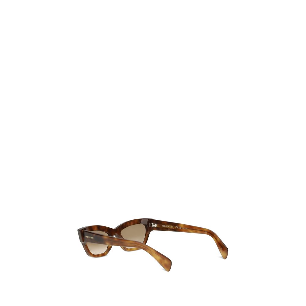 نظارة شمسية أسيتات بنية من ألكسندر ماكوين