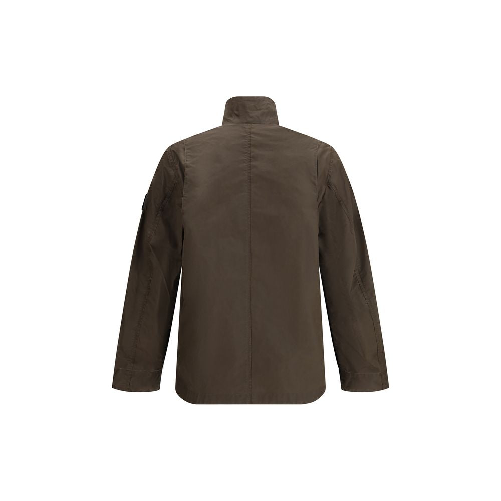 Stone Island Brown Polyester Coat