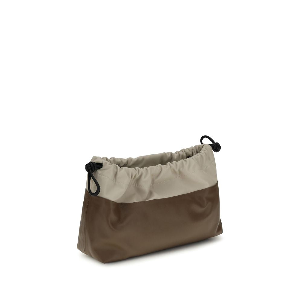 Pierre Hardy Brown Calf Leather Bos Taurus Clutch Bag