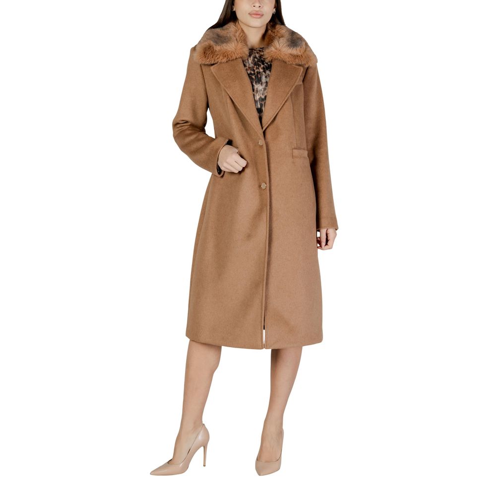 Guess Beige Polyester Coat