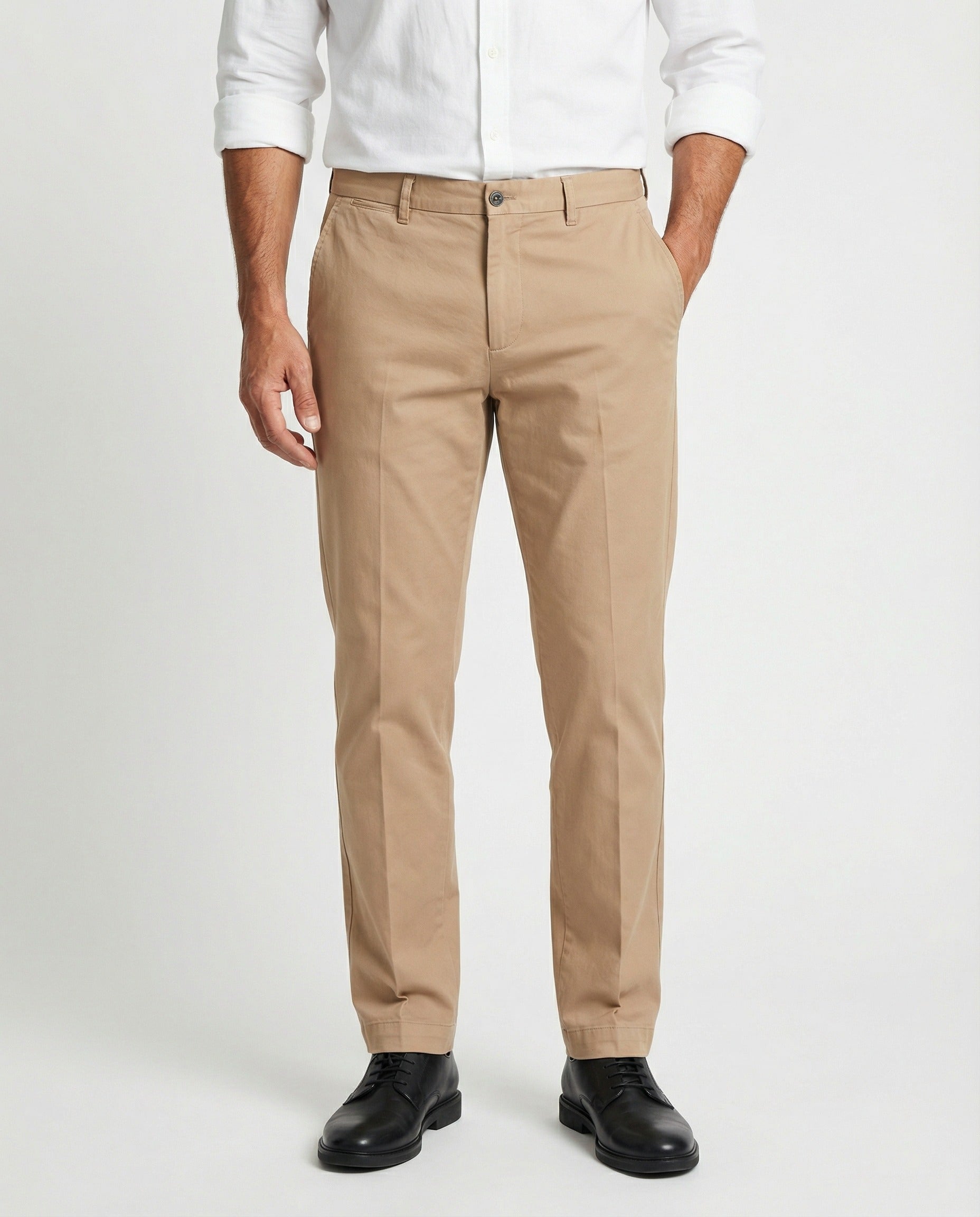 Peserico Beige Elastane Casual Pants