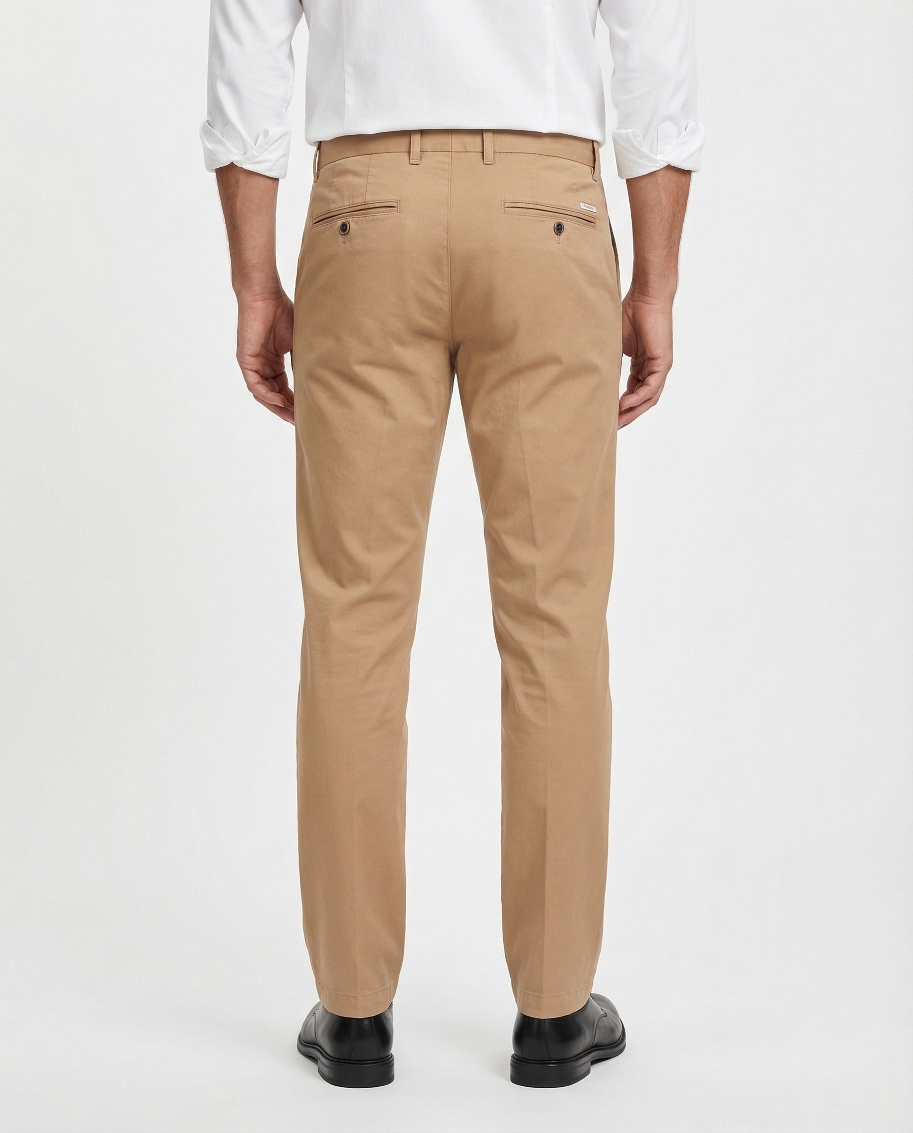 Peserico Beige Elastane Casual Pants