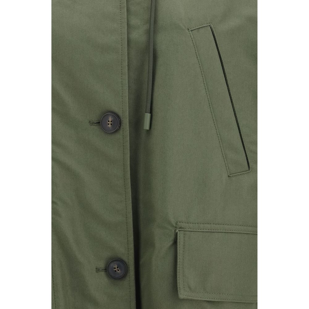 Max Mara Bicolor Cotton Trench Coat