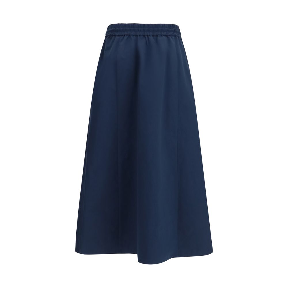 Max Mara Blue Polyester Skirt
