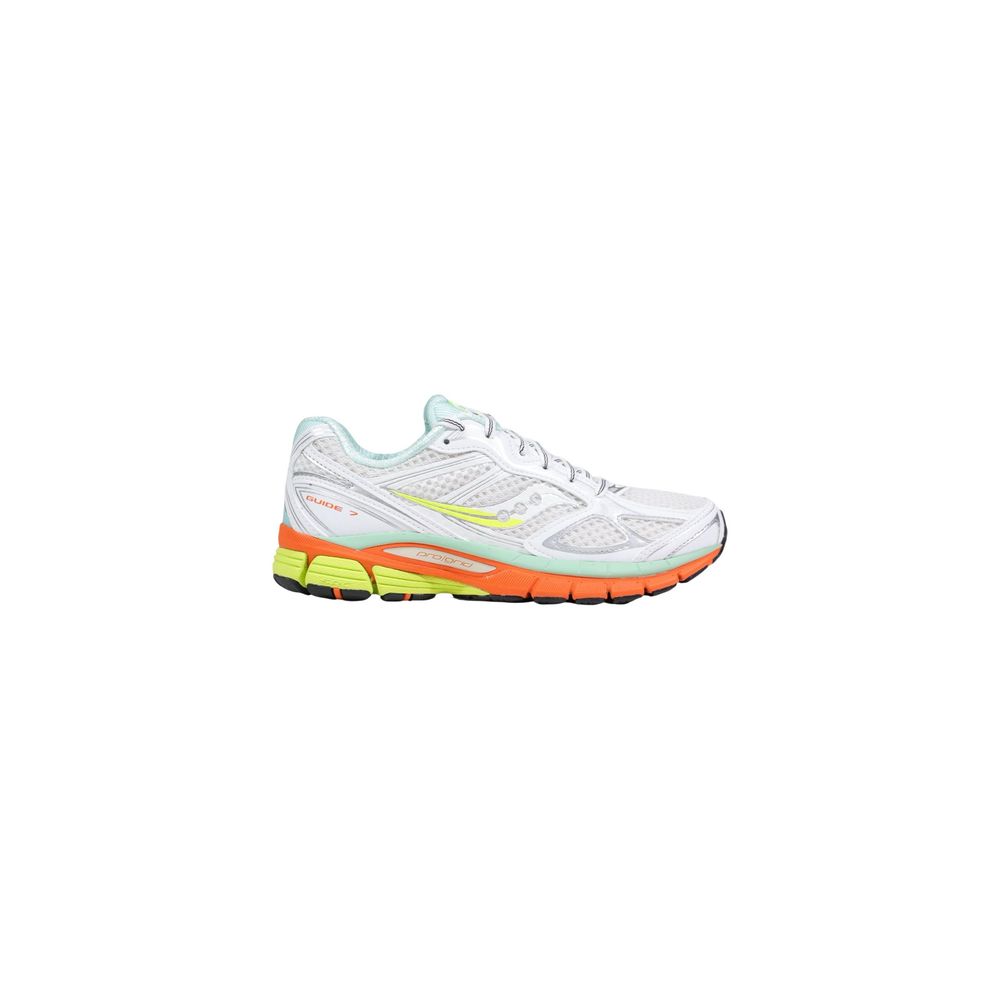 Saucony White Textile Athletic Sneakers