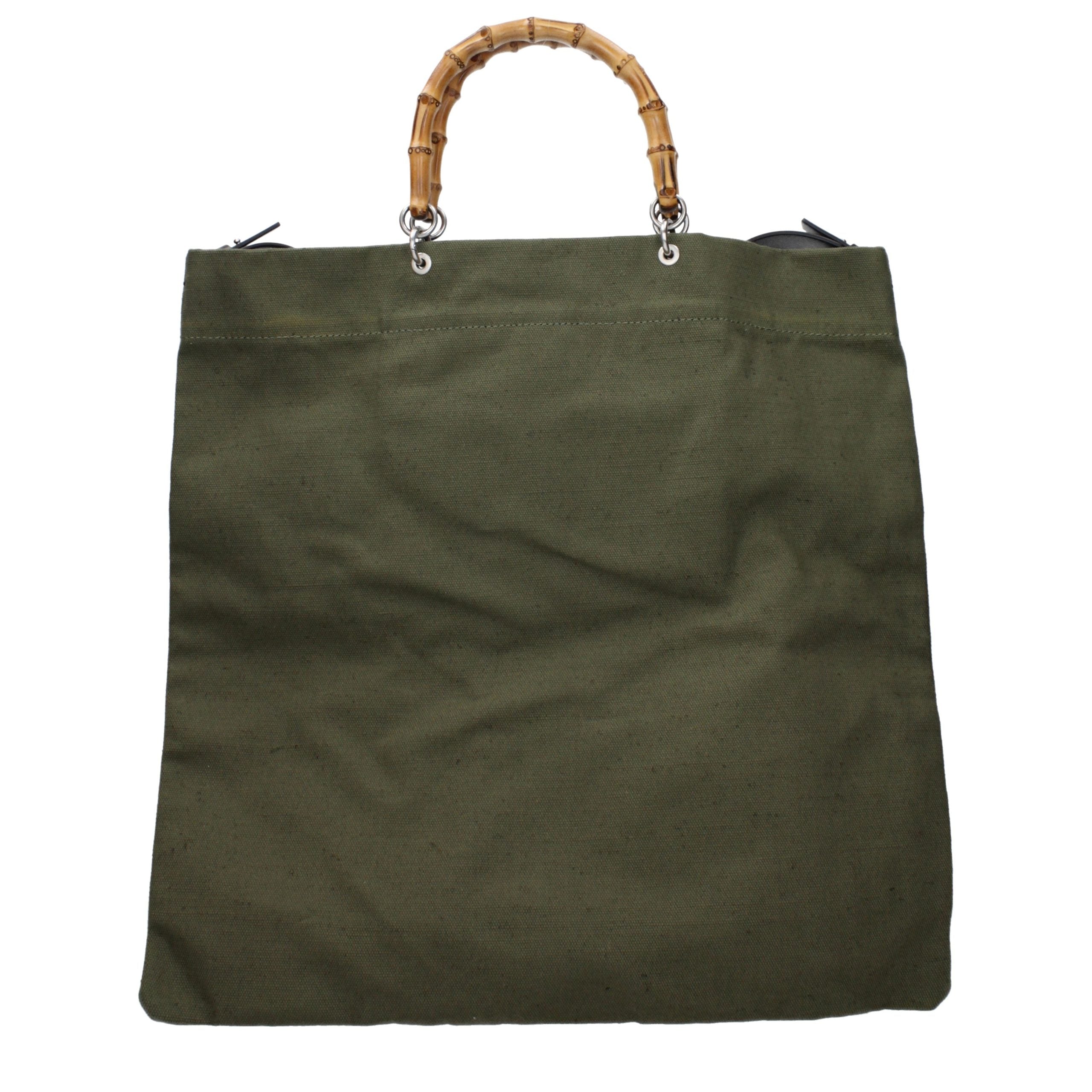 Jil Sander Green Fabric Handbag