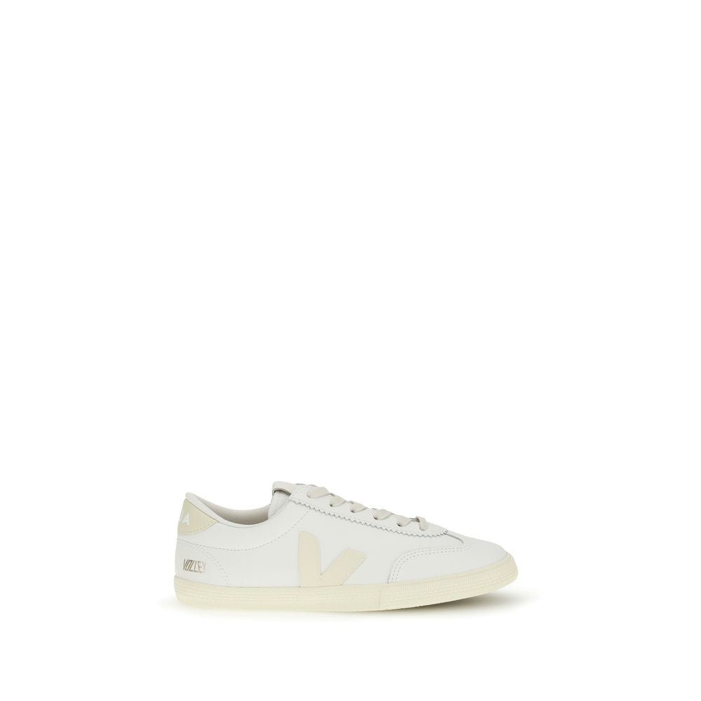 Veja White Calf Leather Bos Taurus Low Top Sneakers