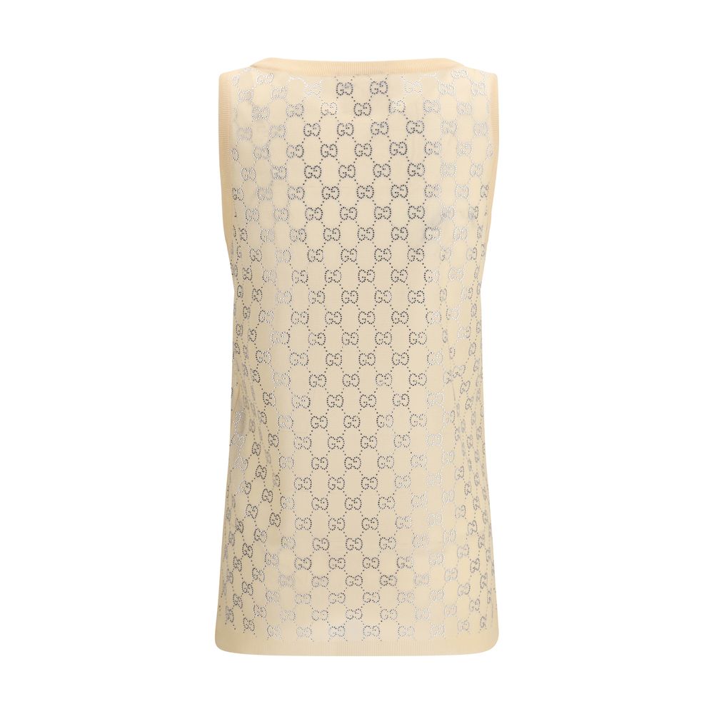 Gucci Multicolor Silk Tank Tops