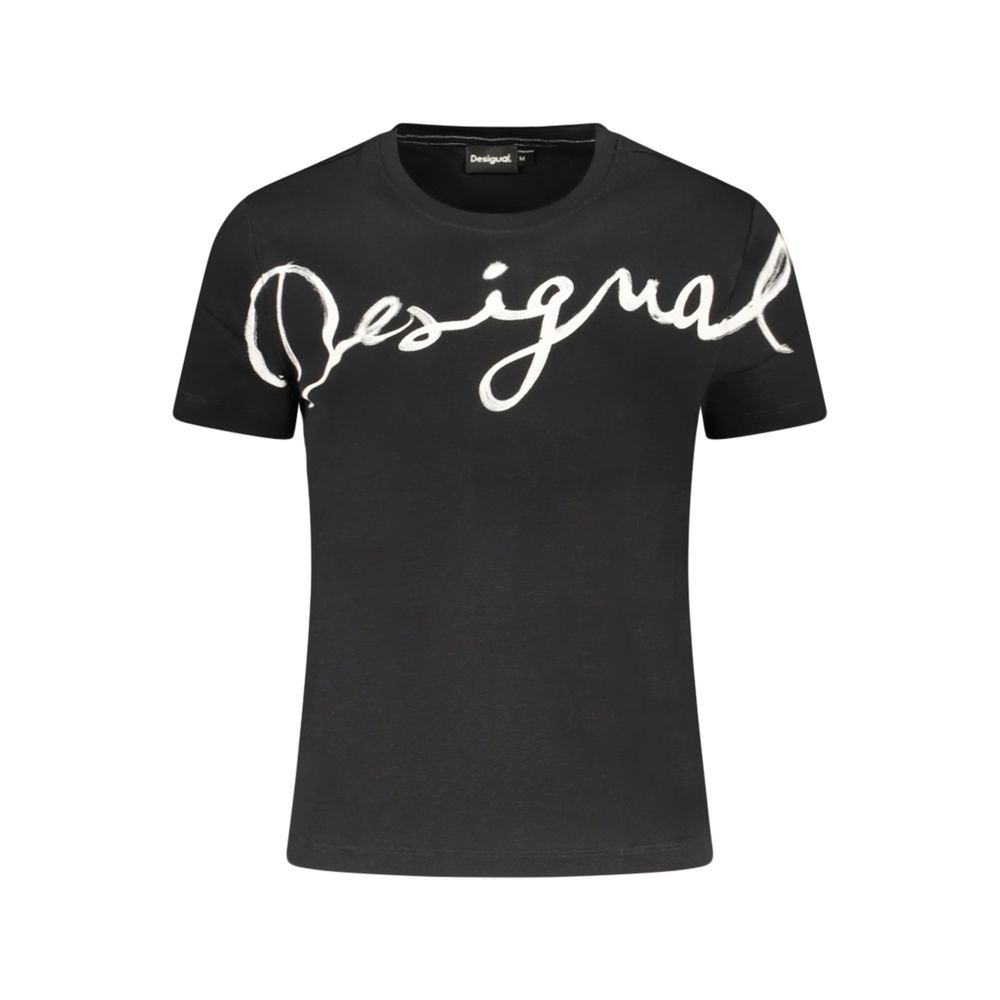 Desigual Black Cotton Womens T-Shirt