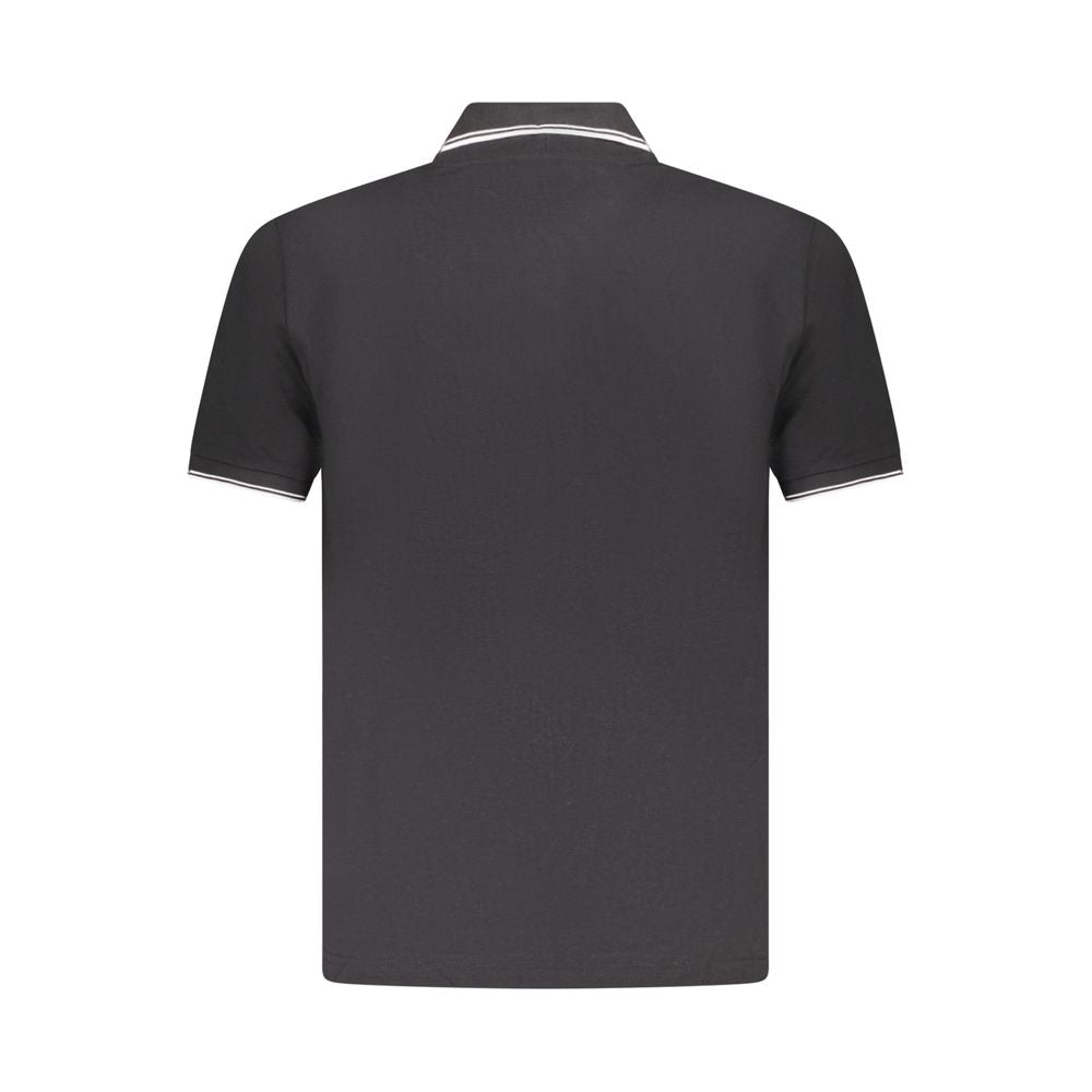 U.S. Grand Black Cotton Men's Polo Shirt