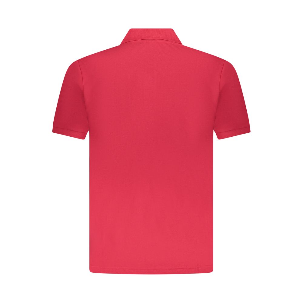 U.S. Grand Red Cotton Men Polo Shirt