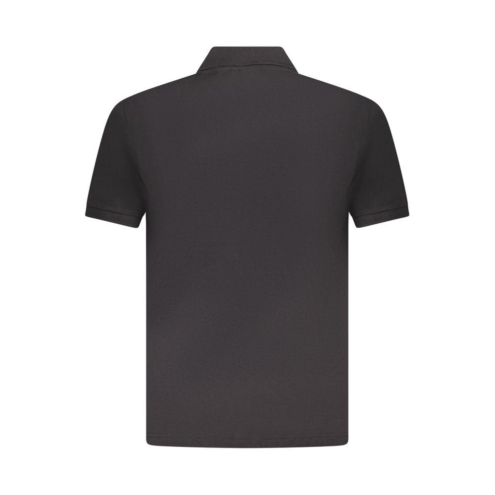 U.S. Grand Black Cotton Mens Polo Shirt