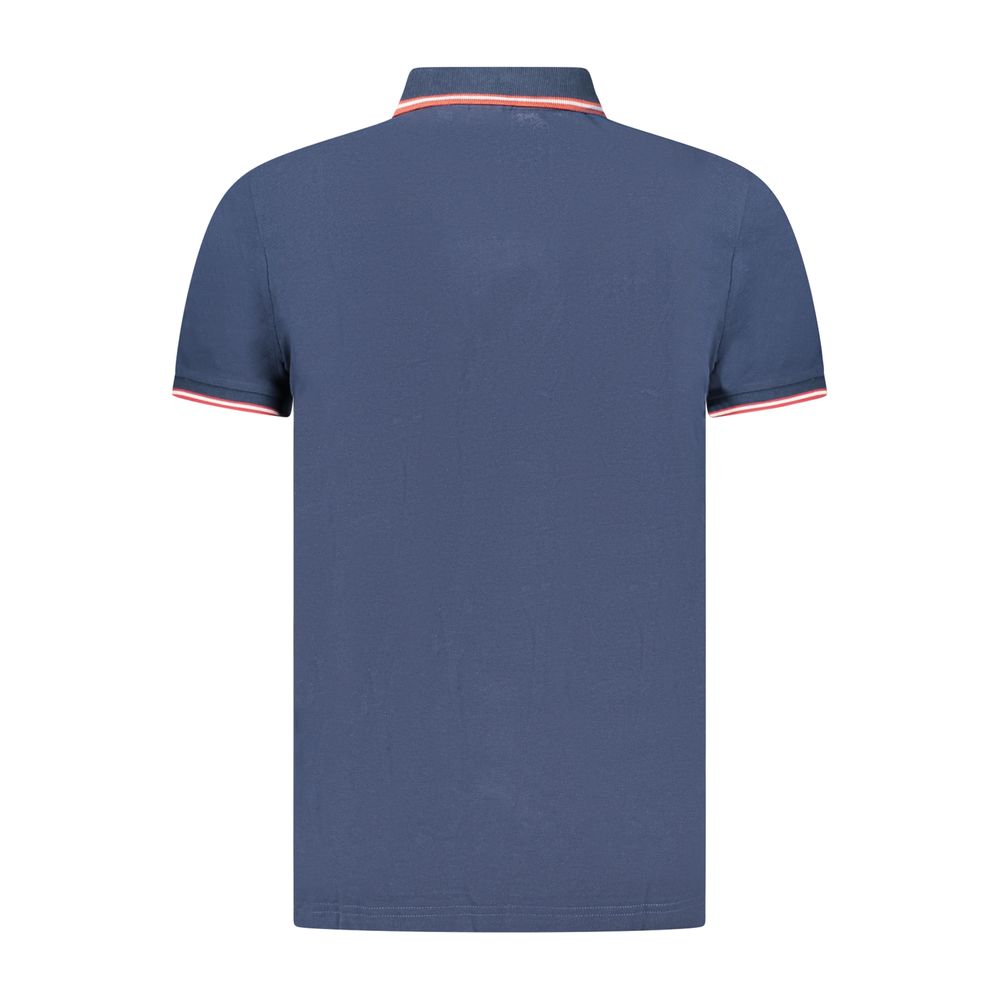 U.S. Grand Blue Cotton Men Polo