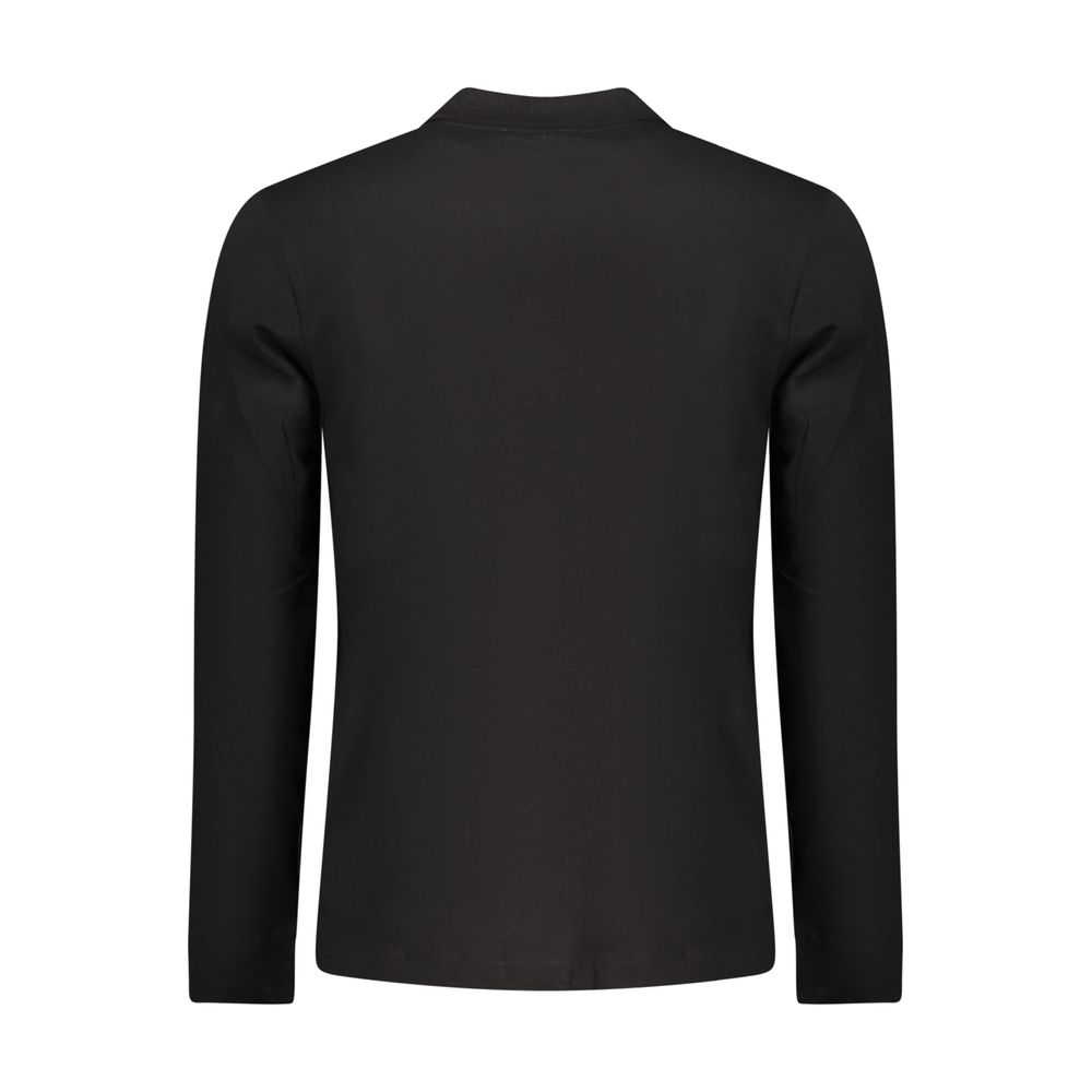 U.S. Grand Black Cotton Men Polo Shirt