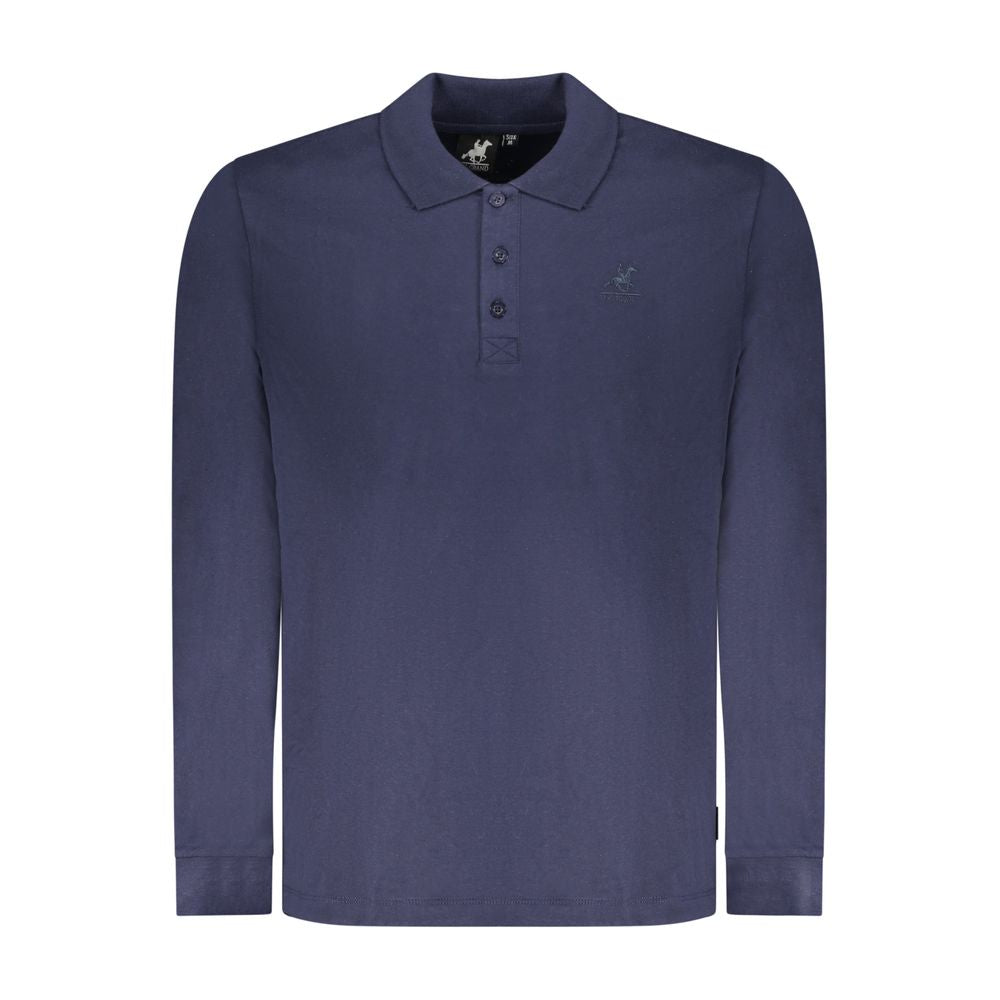 U.S. Grand Blu Cotton Men Polo