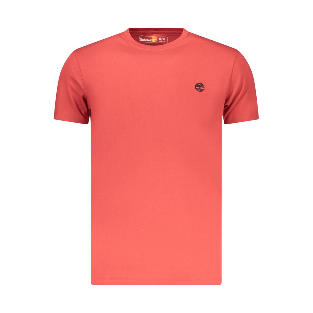 Timberland Red Organic Cotton Men T-Shirt