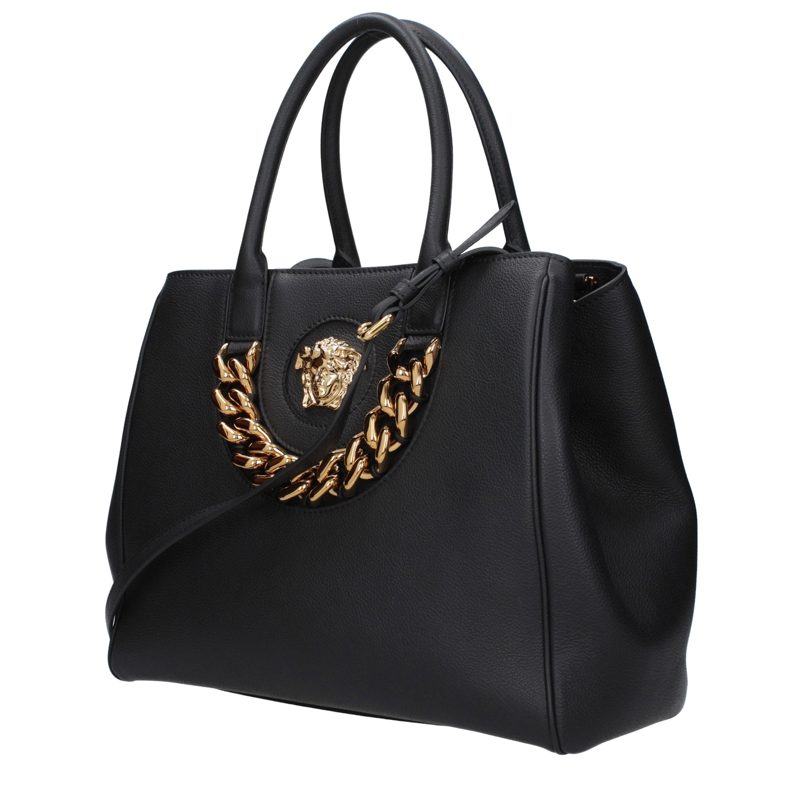 Versace Black Leather Handbag