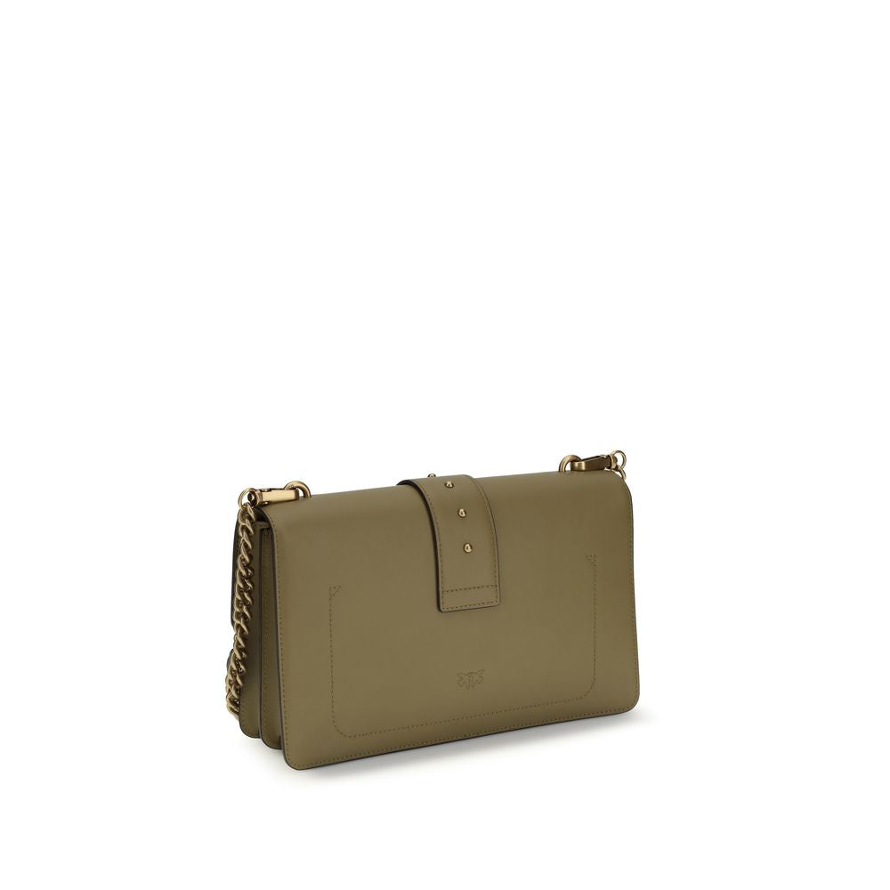 حقيبة كتف PINKO ثنائية اللون من جلد العجل Bos Taurus