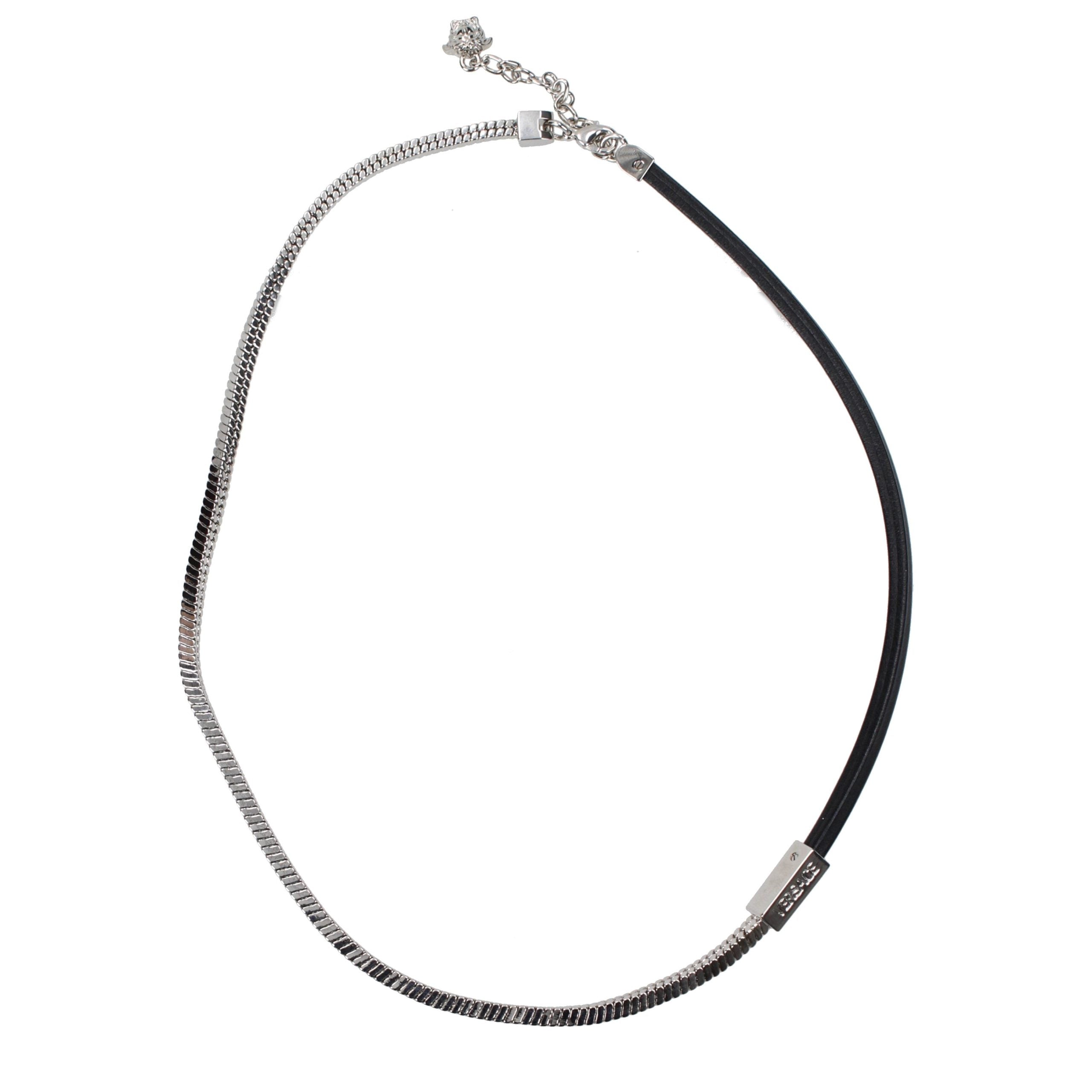Versace Gray Metal Necklace