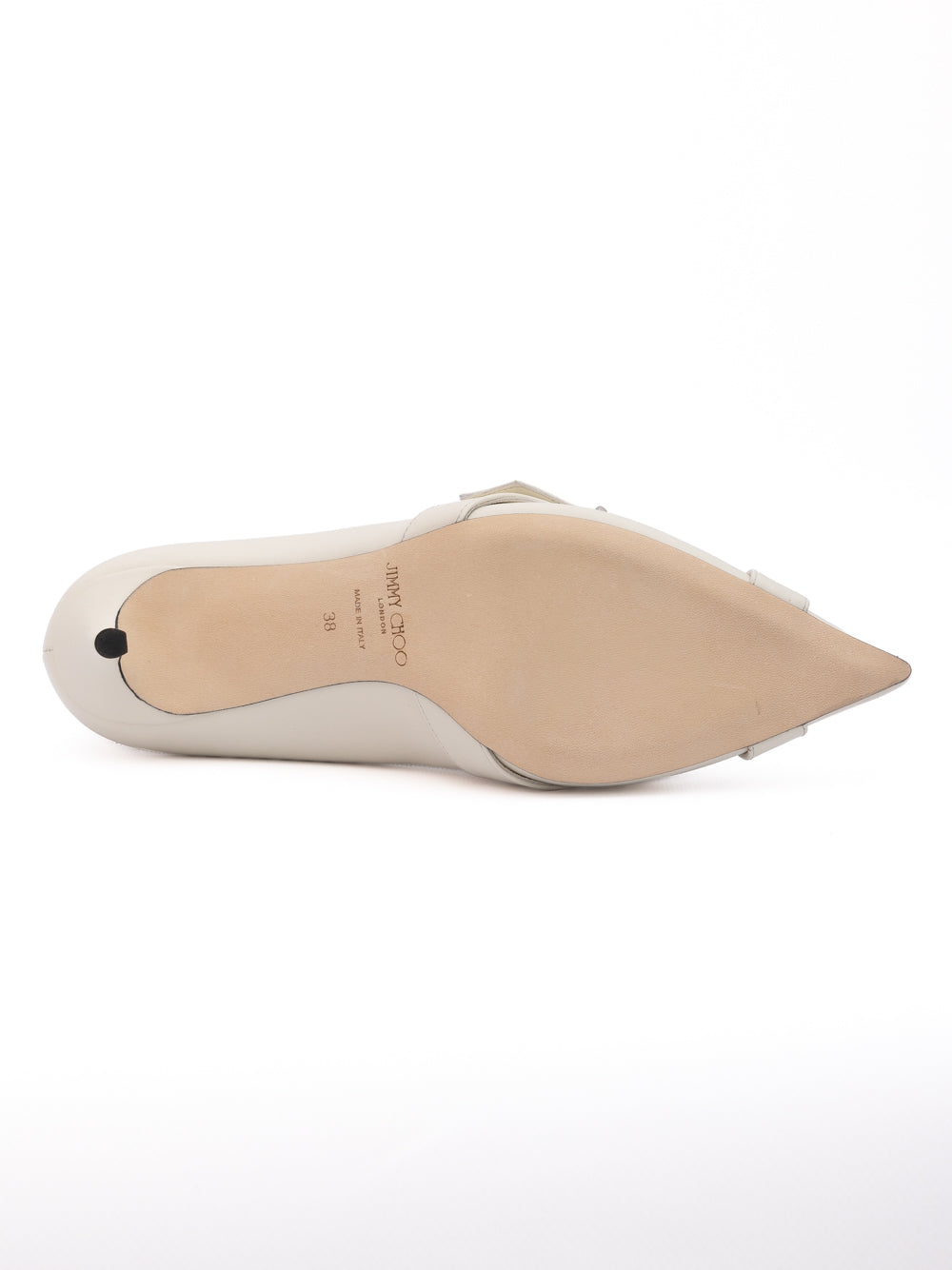 حذاء جيّمي تشو أليكس 60 بكعب من جلد العجل اللبني