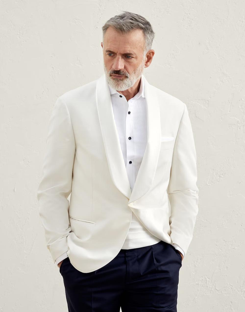 Brunello Cucinelli Bicolor Silk Blazer