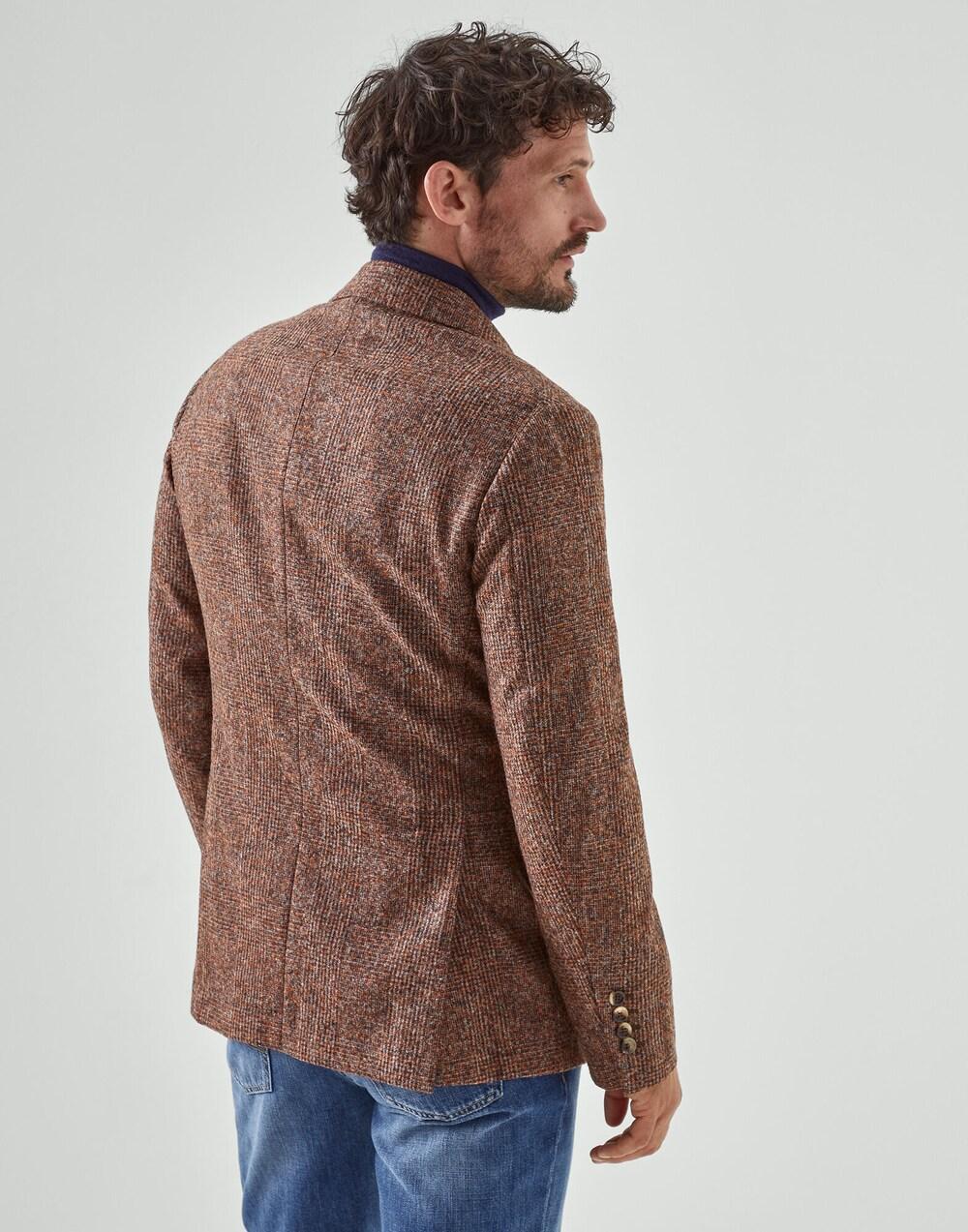 Brunello Cucinelli Orange Leather Blazer