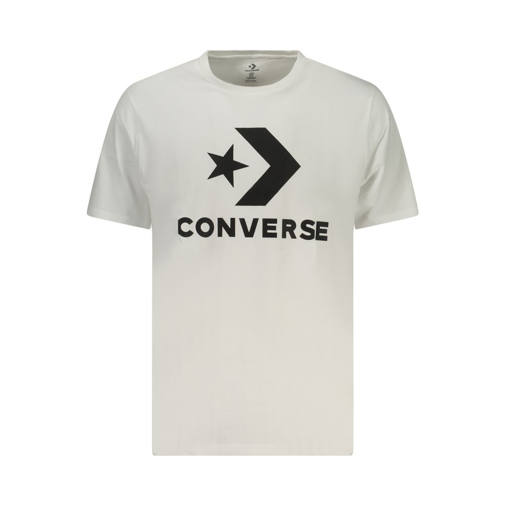 Converse Bianco Cotton Men T-Shirt