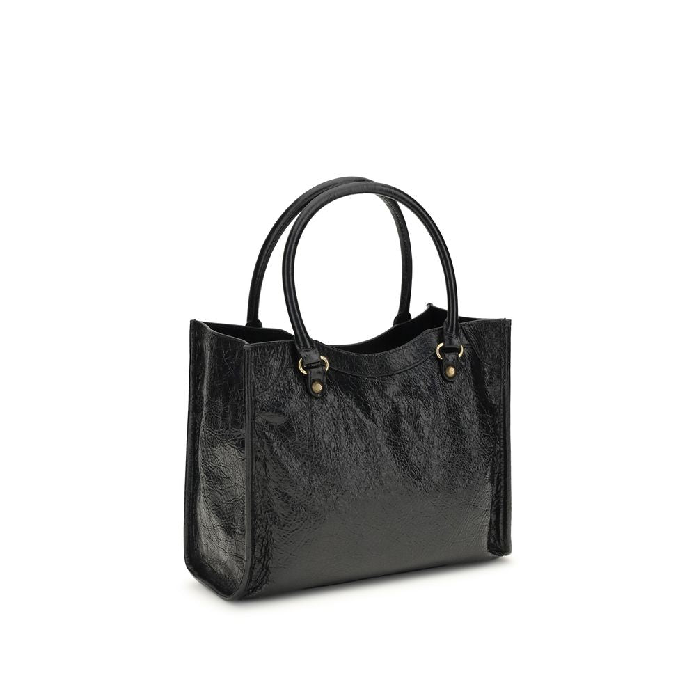 Balenciaga Black Lamb Ovis Aries Aries Shoulder Bag