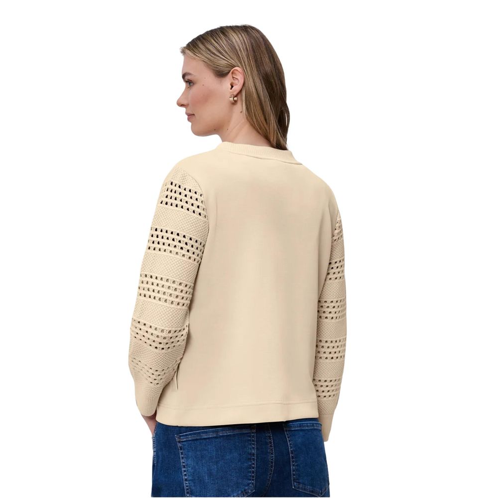 Street One Beige Modal Sweatshirt