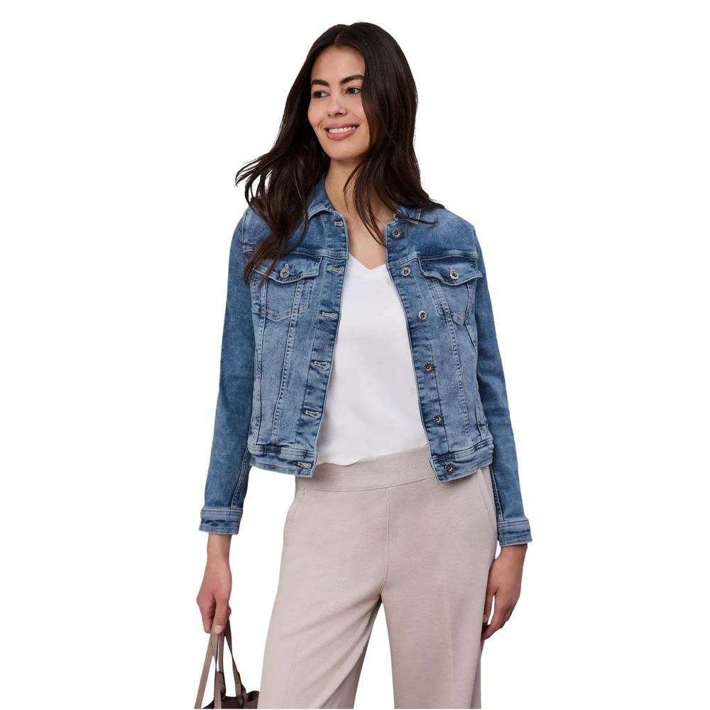 Street One Blue Cotton Denim Jacket