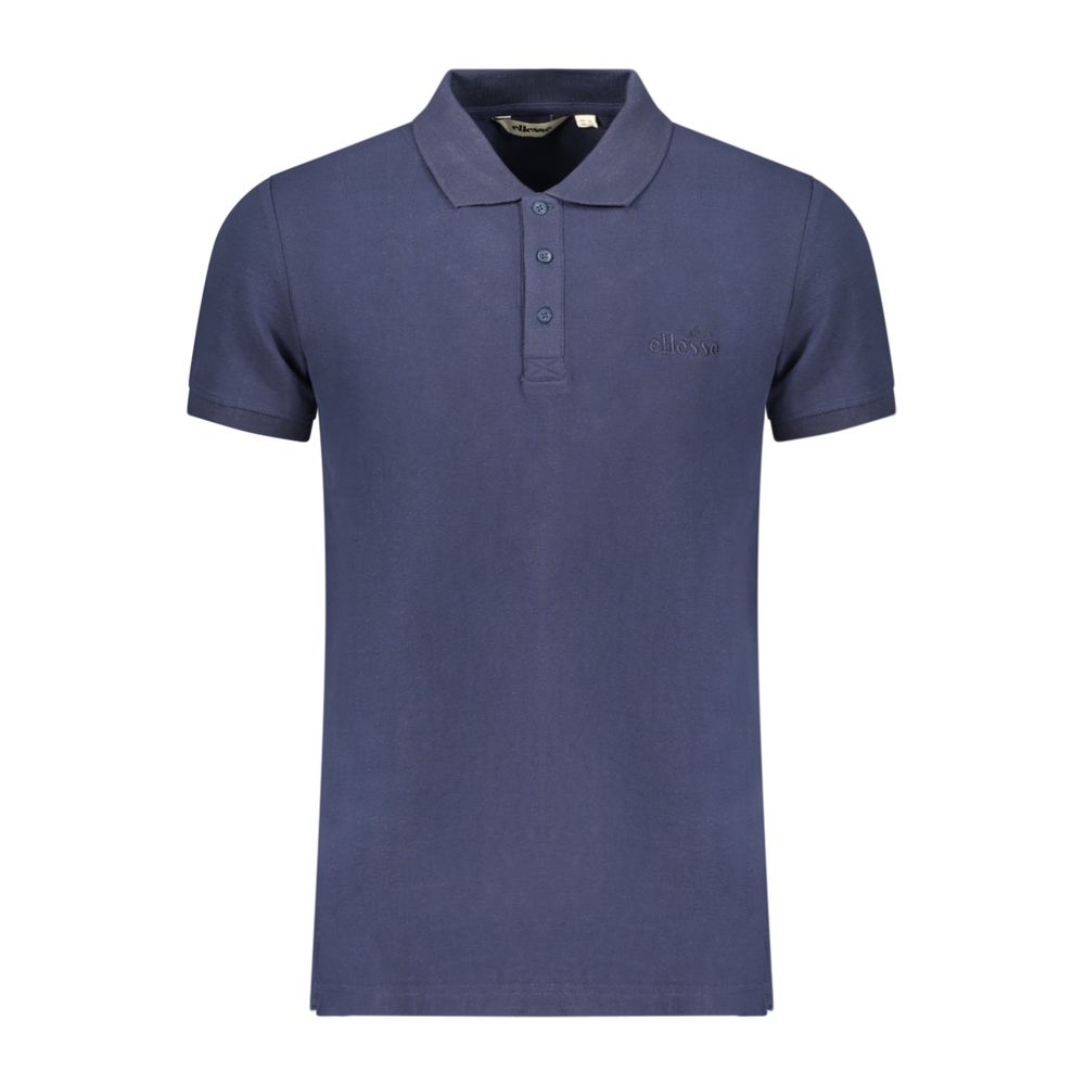 Ellesse Blue Cotton Men Polo Shirt