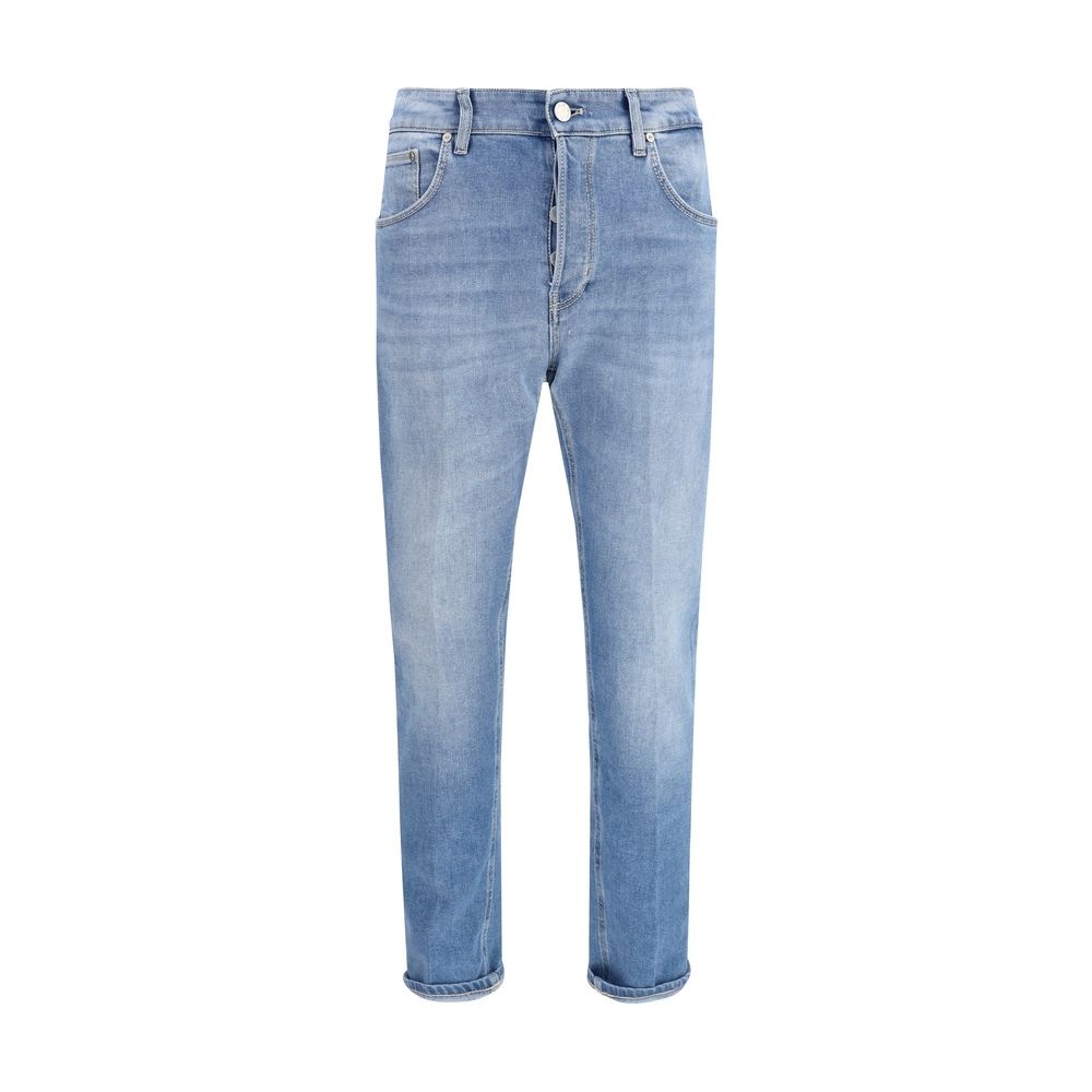 PT Torino Blue Cotton Slim Fit Jeans